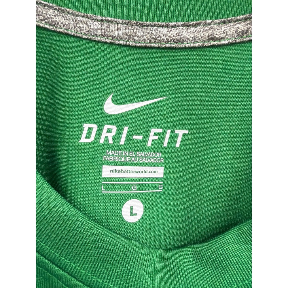 Nike Mens Dri-FIT Sleeveless Training Shirt Green Large Gym Basketball - Picture 5 of 7